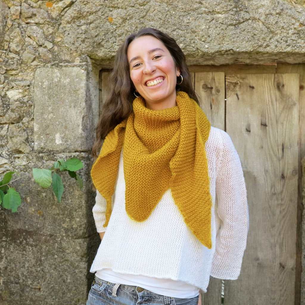 Chale trendy mohair et soie
